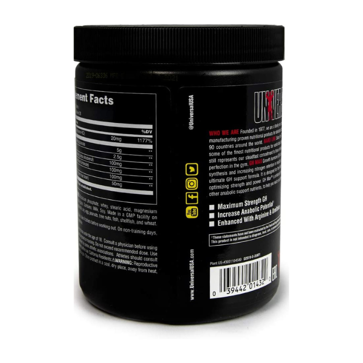 Strength & Performance GH MAX - 180 Tablets