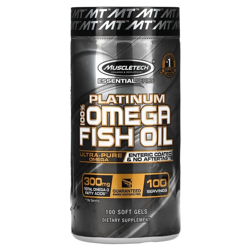 Platinum Omega Fish Oil, 100 Soft Gels